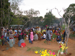 I love the small village cemeteries where few tourists visit. The celebrations are just as heartfelt.