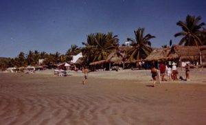 The hunt for the rodeo started near this beach in La Manzanilla Photography by Wendy Devlin. © 2000.