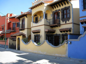 Colorful homes in Las Animas, an attractive residential area in the southeast area of Xalapa. © Donald J. MacKay, 2009