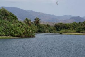 The wide, expanse of beach is sandy and the blue Pacific waters are always warm and inviting in Lo de Marcos on the Nayarit Riviera. © Christina Stobbs, 2012