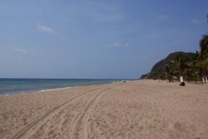 The attractive Mexico beach of Lo de Marcos is perfect for strolling, horseback riding and for casual swimming. © Christina Stobbs, 2012