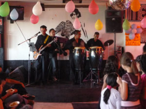 A local band plays at a dance in Mexico City. © Anthony Wright, 2011