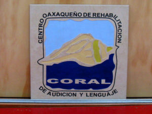 Logo for Mexico's CORAL, the Oaxacan Center for the Rehabilitation of Hearing and Speech. © Alvin Starkman, 2010