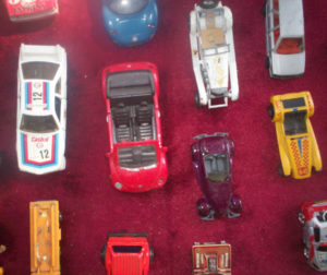 Carlos and Raul deal in scores of Matchbox toy car collectables in very good to mint condition that range over several decades.