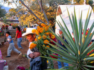 This elderly man seems intent on carrying out his duties in preparing the gravesites for the arrival of the departed souls.