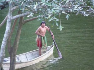 Fisherman in the Rio Grande de Catemaco