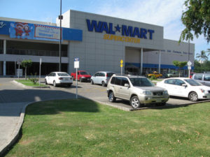 North of Las Brisas in Manzanillo, the shopping plazas start. There is Wal-Mart, offering about the same fare as you would find north of the border, along with its competitors, Soriana and Comercial Mexicana