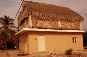 With imagination and many hands a house-raising in Melaque, Jalisco makes bigger into better.© Gerry Soroka, 2009
