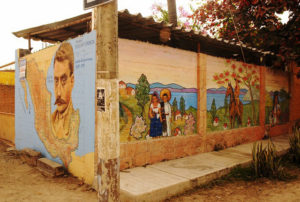 Mural on a Melaque side street acknowledges Emiliano Zapata, a hero of Mexico's 1910 Revolution. © Gerry Soroka, 2009