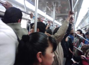 Full house on the metro in Mexico City © Lilia Wall, 2013