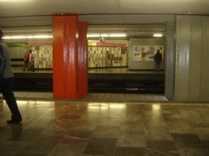 Two sides of a metro station in Mexico City © Raphael Wall, 2013
