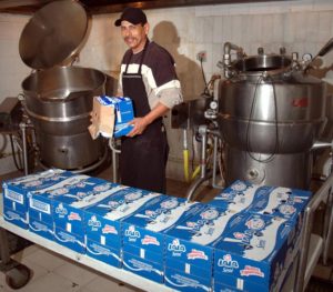 This is how much milk is consumed in one day by the 2000 boys at Villa de los Niños near Guadalajara, Mexico. © John Pint, 2012