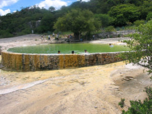 A man-made pools of fresh, mineral-rich water is good for swimming © Alvin Starkman, 2012