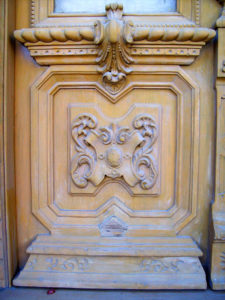 Details from a wood door in "El Aguacate," the Regional Museum of Durango, Mexico. The former governor's mansion, the construction dates from the second half of the 19th century. © Jeffrey R. Bacon, 2009