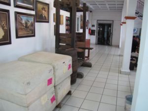A display of how tobacco was packaged and pressed during the last century in Mexico. © William B. Kaliher, 2012