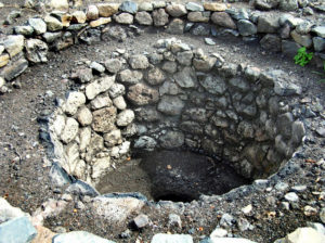 This pre-Hispanic-style oven was used in a process to create an alcoholic beverage that was the precursor to Mexico's famed tequila. Heat for cooking came from red-hot rocks mixed with the agave cores. © John Pint, 2010