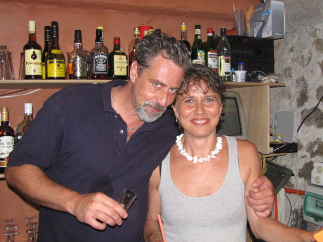 Two marvelous Italians who immigrated to Mexico — Michelle Levoni and Cristina Tarozzi — own and operate La Osteria in Catemaco. © William B. Kaliher, 2010
