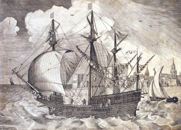 16th century galleon. Brueghel the Elder Collection. MN.