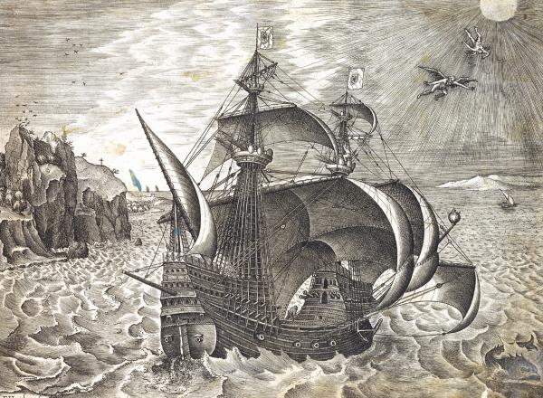 16th century ship. Brueghel the Elder Collection. MN