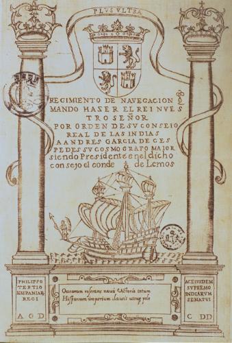 Regimiento de navegación. Andrés García de Céspedes. Madrid, 1605. MN.
