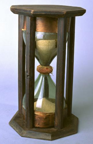 Hourglass used in the 18th and 19th centuries. MN