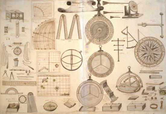 Instruments and implements used for navigation. Diccionario demostrativo... by the Marquis of La Victoria. Cádiz, 1719-1756. MN