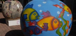 Whimsical art finds a place in downtown Mazatlan. © Gerry Soroka, 2009