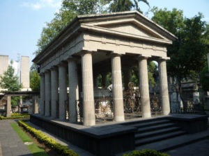 The impressive mausoleum of President Benito Juarez in Mexico City's historic San Fernando Cemetary. © Anthony Wright, 2011