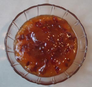 Mexican peach jam with chipotle © Karen Hursh Graber, 2014
