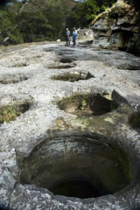 The old Taberna Tecuane in Amatitan, Jalisco, had 44 fermentation pots, hand-carved in soft rock. Each could hold 3,000 liters of sweet agave syrup and water to become an early form of tequila. © John Pint, 2010