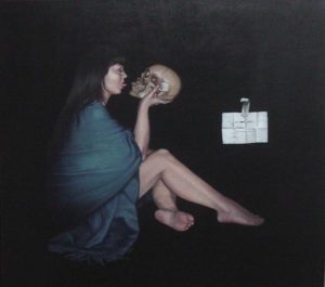 Lengüetazo (French Kiss), a painting by Mexican artist Lorena Rodriguez © Erin Cassin, 2007