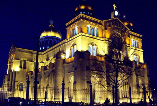 New lighting facilitates evening visits to the Regional Museum of Durango, Mexico. Stanislao Sloneck designed the building to reflect French influence and style, which were popular at the time of its construction in the second half of the 19th century. © Jeffrey R. Bacon, 2009
