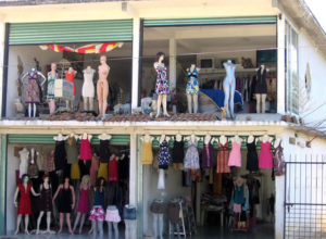 Mannequins stand by for duty in upper storey of this draughty ladies shop in a small town on Highway 200 in Oaxaca. © Gerry Soroka, 2009