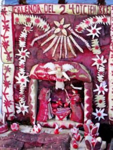 A Nativity scene carved from radishes in Oaxaca, Mexico © Tara Lowry, 2013