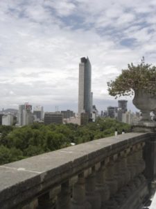 View of Mexico City from Chapultepec Castle Raphael Wall, 2013