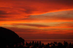 Sunset is dazzling over Mexico's Jaltemba Bay on the Nayarit Riviera © Christina Stobbs, 2011