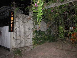 La Osteria in Catemaco is a popular gathering spot for residents and expats. The owners have stocked a wine bar in the restaurant, perhaps the only such bar in the Los Tuxtlas region of Mexico. © William B. Kaliher, 2010