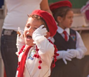 Little boy in his school uniform in Los Ayala © Christina Stobbs, 2012