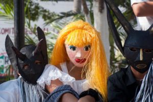 Costumed children participate in a community fiesta in Los Ayala © Christina Stobbs, 2012