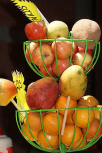 A myriad of fresh fruit will become juices and agua fresca, a refreshing drink popular throughout Mexico. © Christina Stobbs, 2011