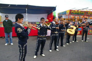 Mariachis serenade visitors to Mexico's annual San Felipe Shrimp Festival © Robert Miller, 2012