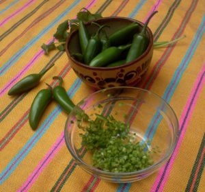 Chile serrano gives guacamole a spicy bite that perfectly complements the avocado's creamy flavor. © Daniel Wheeler, 2009