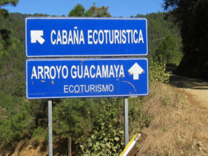 There is lodging inside the ecotourism site of Arroyo Guacamaya north of Oaxaca City © Alvin Starkman, 2011