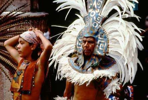 The costumes worn by Conchero Dancers can easily cost a life's savings. They are heavily influenced by Miztec or Aztec design.