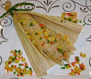 Susanne Stehr's corn-cilantro tamales © Patti Morrow, 2013