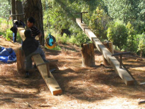 Children's play area in Arroyo Guacamaya, Mexico © Alvin Starkman, 2011