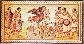 The founding of Tenochtitlan from The History of the Indies of New Spain By Frey Diego Duran in The History of the Indies of New Spain (circa 1581)