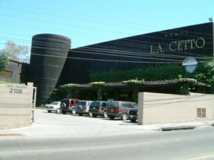 The Cetto wine factory (approximately Constitución at 11th Street) has an impressive tasting room well stocked with appetizers.