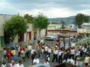 It seems there is always a procession at the Santuario.