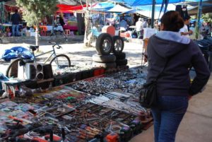 Tools for sale in the Tuesday Market in San Miguel de Allende, Mexico © John Scherber, 2013